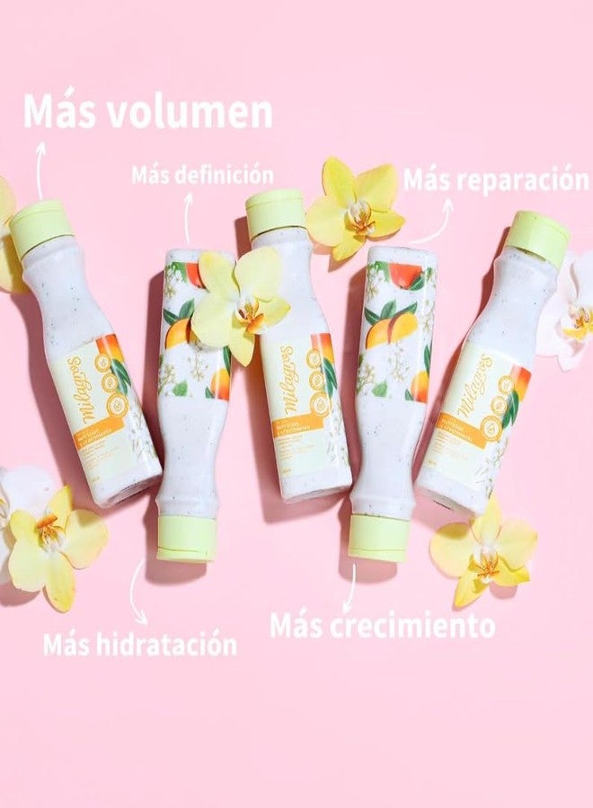 منتجات Milagros Terapia Rizos y Crespos Nutricion y Crecimiento الكولومبية للعناية بالشعر للنمو الطبيعي والتقوية والإصلاح، مجموعة مكونة من قطعة واحدة، طبيعية 100% - Image 5